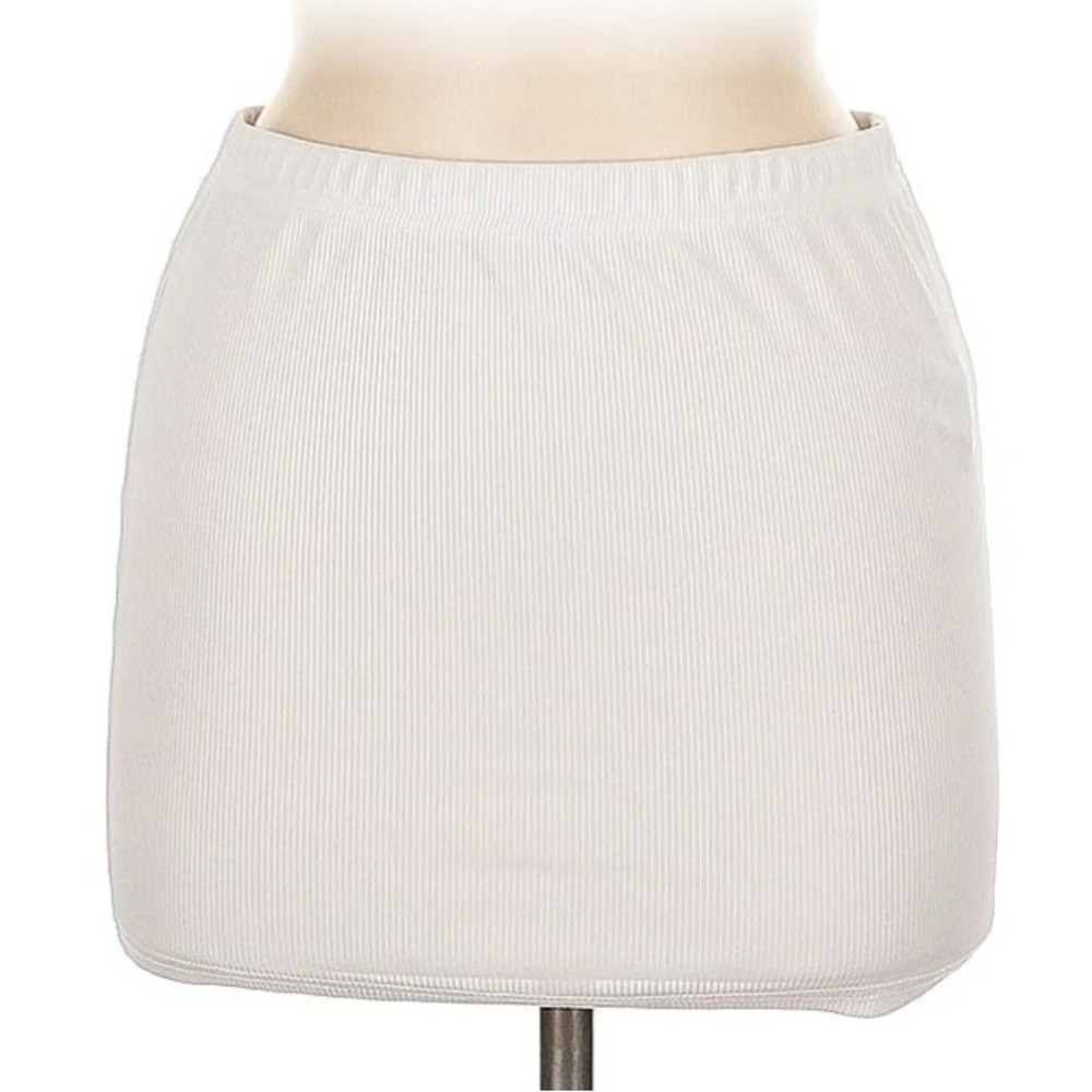 PrettyLittleThing White Mini Skirt